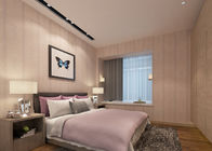 침실/거실을 위한 0.53*10m 튼튼한 분홍색 PVC 유럽식 벽지